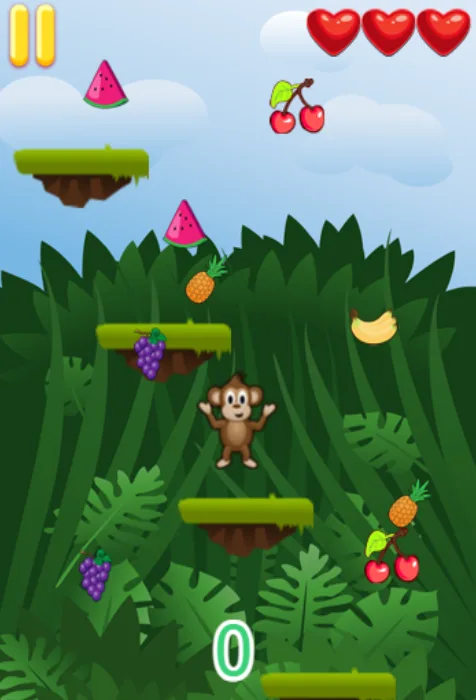Actual DadSchool Jolly Jumper gameplay with a score counter