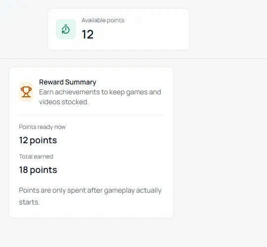 DadSchool sample points balance and reward summary